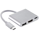 3 In1 Tipo C Usb 3.1 Hub Homem Para Mulher Hdmi Carregamento Adaptador De Telefone Usb Port-c Conversor Adaptador Cabo P