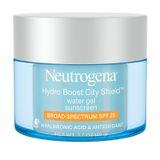 Neutrogena Hydro Boost City Shield Gel De Água Com Ácido Hialurônico Hidratante, Hidratante Facial Com Protetor Solar Spf 25 De Amplo Espectro, Sem Ó