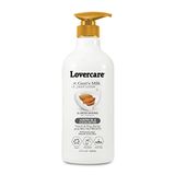 Lovercare Goat Milk Loção Corporal Para Pele Seca Óleo De Amêndoa &amp;