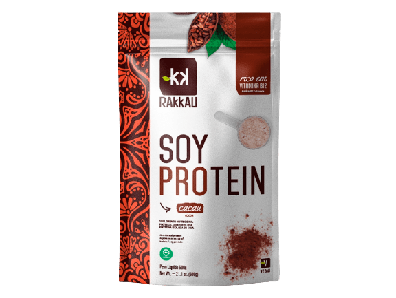 Soy Protein Cacau Vegana Rakkau 600g