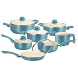 Jogo De Panelas 7 Peças Casa Ambiente Genebra Al039 Azul