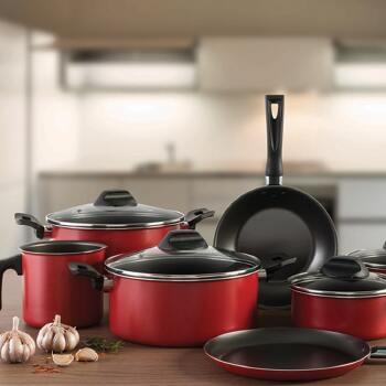 Conjunto De Panelas Garlic Brinox 7 Pecas - 7001/101