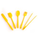 Kit De Utensílios De Silicone Com 5 Peças Amarelo - Oikos
