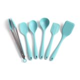 Kit De Utensílios De Silicone Com 6 Peças Verde - Oikos