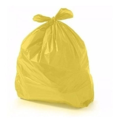 Saco Amarelo Para Lixo 20 Litros (100 Unds) Coleta Seletiva