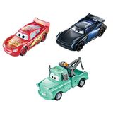 Disney Pixar Carros Mudanças De Cor Relâmpago Mcqueen, Mater &amp; Jackson Storm 3-pack, Presente Para Crianças Com 3 Anos Ou Mais