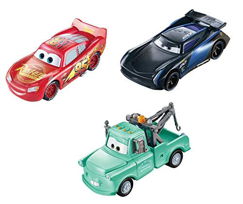 Disney Pixar Carros Mudanças De Cor Relâmpago Mcqueen, Mater &amp; Jackson Storm 3-pack, Presente Para Crianças Com 3 Anos Ou Mais