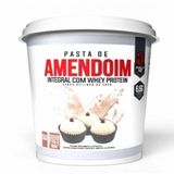 Pasta De Amendoim Gourmet Com Whey Protein Muscle Hd 1kg Beijinho