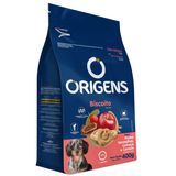 Biscoito Origens Cães Adultos Porte Pequeno Linhaça 400g