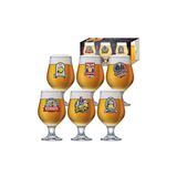 Conjunto Happy Hour Taça Beer Master 375ml C/ 06 Peças Ruvolo