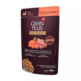 Ração Úmida Gran Plus Gourmet Cães Adultos Salmão Frango Sachê 100g