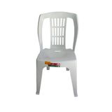 Kit 40 Cadeira Plástica Bistrô Branca Reforçada Carga 182kg
