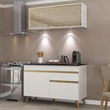 Cozinha Compacta 2 Peças Com Leds Mp2013 Veneza Up Multimóveis Branca