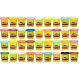 Play-Doh Modeling Composto 36-Pack Caso de cores, Cores Não Tóxicas, Variadas, Latas de 3 Onças (Exclusivo da Amazon)
