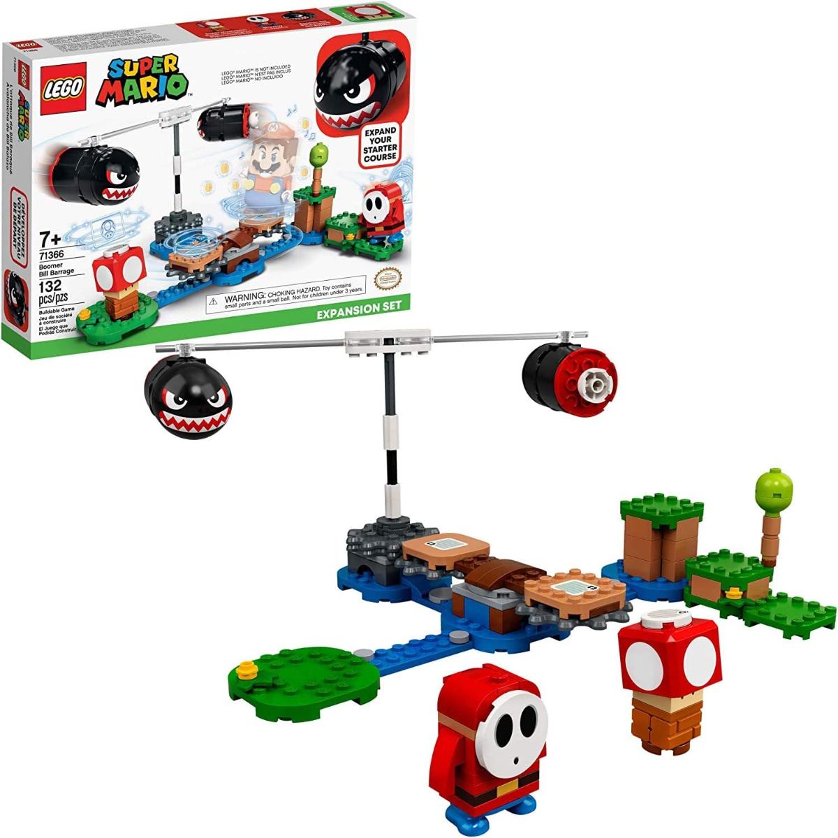 LEGO Super Mario Boomer Bill Barrage Expansão Set 71366 Kit de construção Brinquedo para crianças para adicionar às suas aventuras de Super Mario com