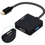 Mini Displayport Para Adaptador Hdmi Vga Dvi 4k, Benfei 3-em-1 Mini Displayport (dp) Banhado A Ouro Para Adaptador Hdmi/dvi/vga (masculino Para Femin