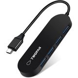 Twopan Ultra Slim Usb C Para Usb 3.0 Hub, Adaptador Usb Multiport Para Laptop, Tipo C Para Adaptador Usb Com 4 Portas Usb 3.0, Mini Usb Hub De Alta V