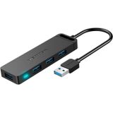 Usb Hub, Vention 4 Portas Usb 3.0 Hub Carregamento De Divisor Usb De Dados Ultra-finos Suportado Compatível Com Macbook, Laptop, Surface Pro, Ps4, Pc