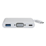 Hub Usb, Romacci 3 Em 1 Hub Tipo C Usb C Para Usb3.0 / Vga/adaptador Tipo C 1080p