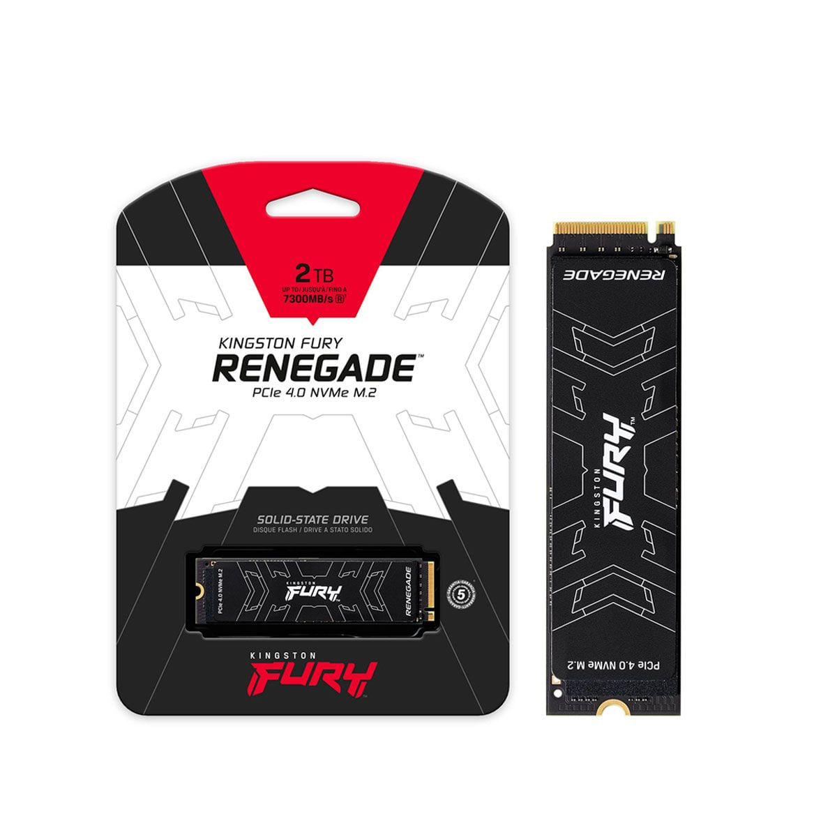 Ssd Gamer Kingston Fury Renegade, 2tb, M.2 2280, Pcie 4.0 Nvme, 7300mb/s - 7000mb/s - Sfyrd/2000g