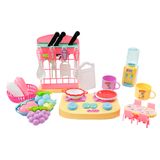 Kit Cozinha Brinquedo Com 28 Itens Criança Diversão