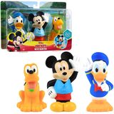 Disney Junior Mickey Mouse Bath Toy Set, inclui Mickey Mouse, Pato Donald e Brinquedos de Água plutão, Amazon Exclusive