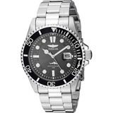 Relógio de quartzo de aço inoxidável Invicta Pro Diver 43mm, Prata (Modelo: 30018)