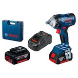 Chave De Impacto Bosch Gds 18v-400 18v Com Maleta, 2 Baterias E Carregador Gal 1880 Cv