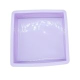 Forma Silicone Quadrada Bolo Torta Forno 26x5cm - Roxo