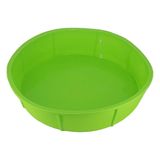 Forma De Silicone P/ Bolo Pudim Redonda Reforçada - Verde