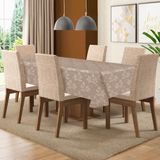 Toalha De Mesa De 6 Lugares Tecido Jacquard Retangular.