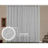 Cortina Sala Ou Quarto Jacquard 3,00m X 2,60m Semi Blackout