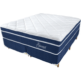 Cama Box Casal Queen Mola Ensacada Altura Colchão 38cm Garne