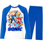 Pijama Infantil Turma do Sonic  - Inverno - Frio