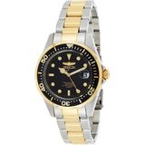 Invicta Men's Pro Diver 37.5mm Aço e Ouro Tom De aço inoxidável relógio quartzo, dois tons/preto (Modelo: 8934)