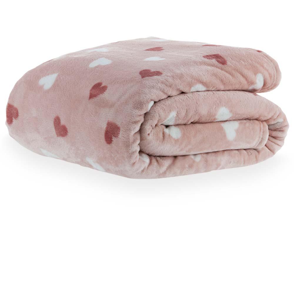 Cobertor Solteiro 300g Blanket Vintage Loved - Kacyumara Rosa