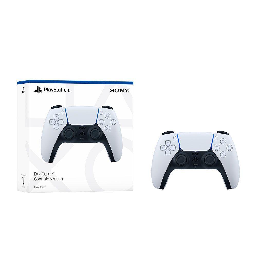 Controle Dual Sense Sem Fio Ps5 Sony Branco