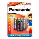 Pilha Alcalina Aaa Palito Panasonic 06 Unidades Lr03xab-6b192 [f108]