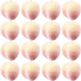 Kit Mini Frutas Artificiais Pêssegos 24 Unidades Isopor