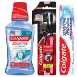 Kit Colgate: Creme Dental 90g + Enxaguante Bucal 250ml + Escova Dental