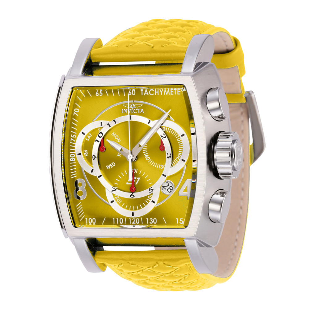 Relogio Masculino Analogico De Quartzo 48mm, Invicta S1 Rally 44033, Amarelo