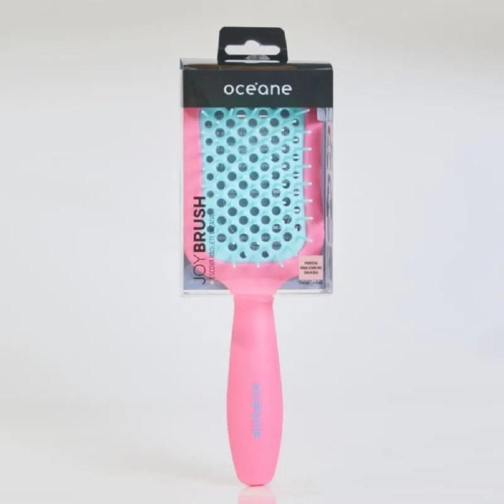 Escova De Cabelo Desembaraçadora Océane Joy Brush Rosa