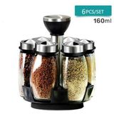 Porta Condimentos 6pcs 360 De Rotatividade Spice