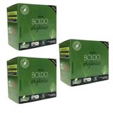 Kit 3cx Chá de Boldo – Orgânico (30 sachês) – Campo Verde