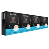 Kit 100 Cápsulas Para Nespresso Café Crema Cápsula Aroma