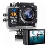 Preto Sports Esportiva Esporte Camera D&#39;água Gocam Ultra-hd