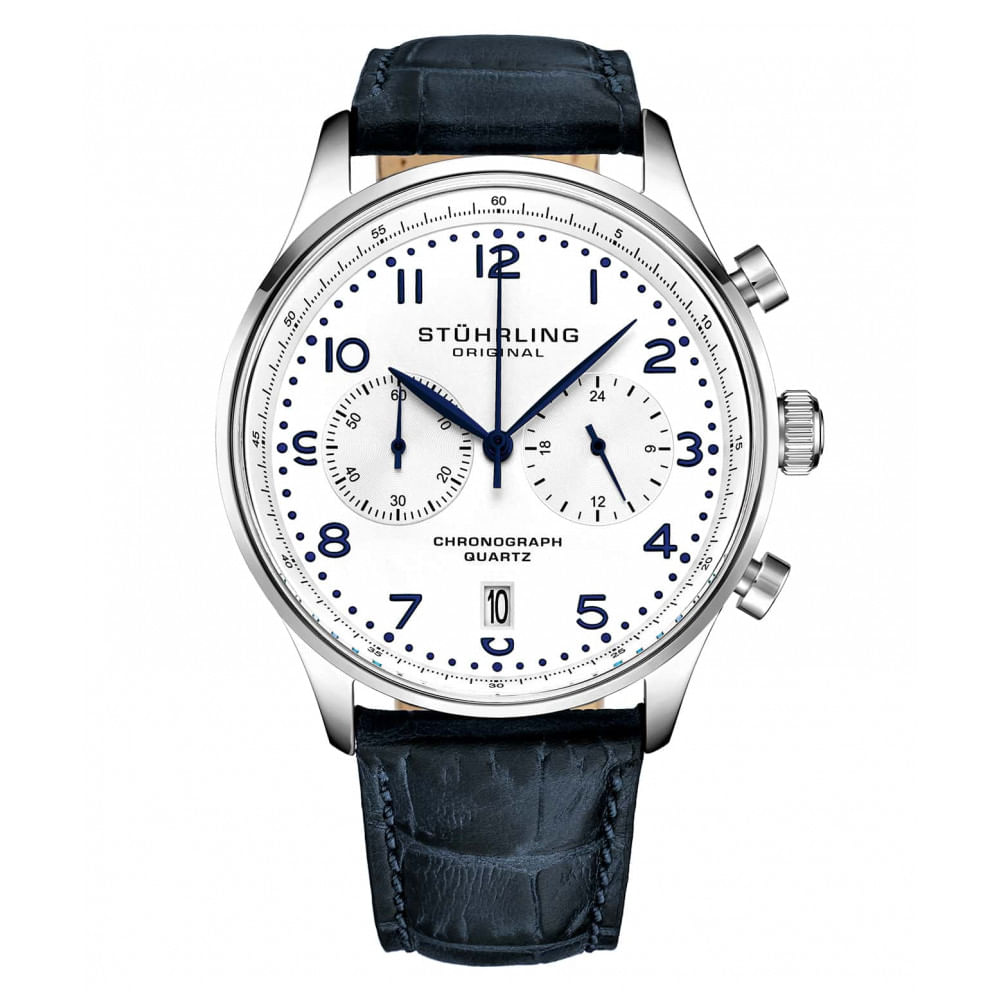 Relogio Masculino Stuhrling 4012.1 Quartzo 42mm, Azul