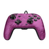 PDP Gaming Faceoff Deluxe + Audio Wired Controller Faceplate: Purple Camo - Nintendo Switch