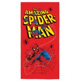 Toalha De Banho Aveludada Estampada Spider-man 0,70cm X 1,40m