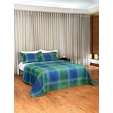 Cobreleito Dupla Face Solteiro Estampado- 1,60m X 2,20m - 2 Peças